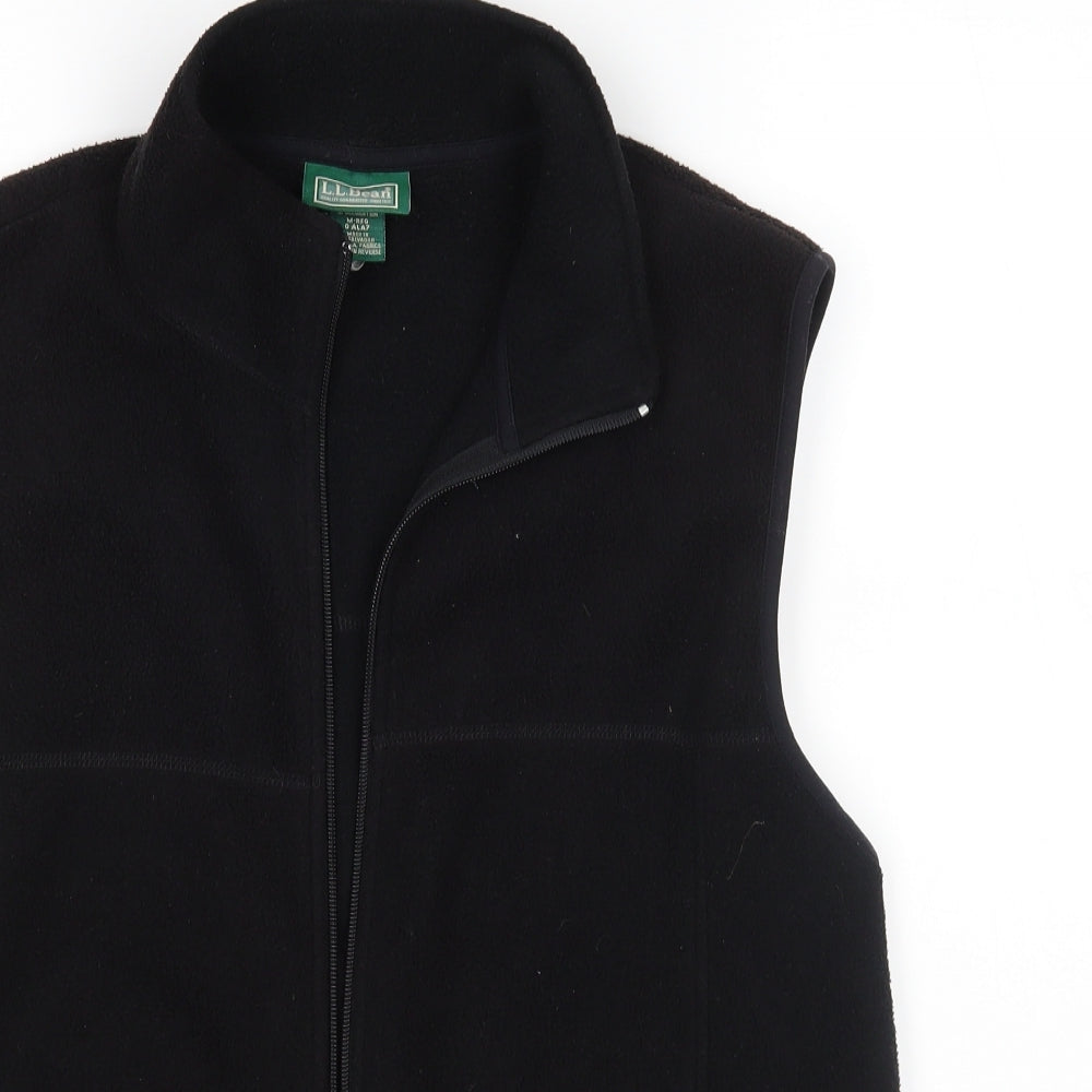 L.L. Bean Mens Black   Full Zip Jumper Size M