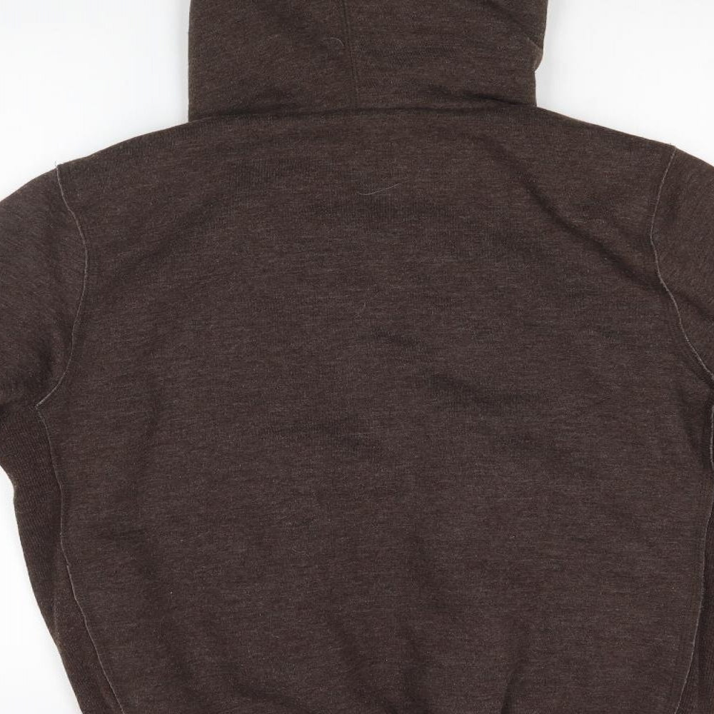 YELLOW RAT BASTARD Womens Brown   Full Zip Hoodie Size XL