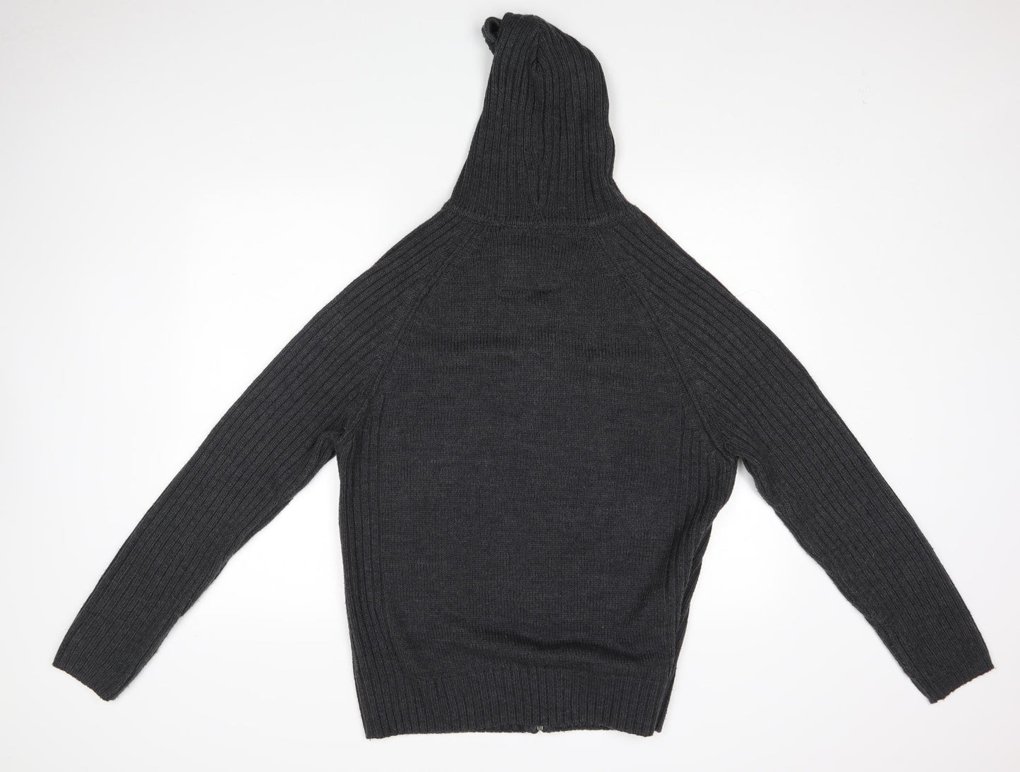 Blue Inc Mens Grey   Full Zip Sweatshirt Size L
