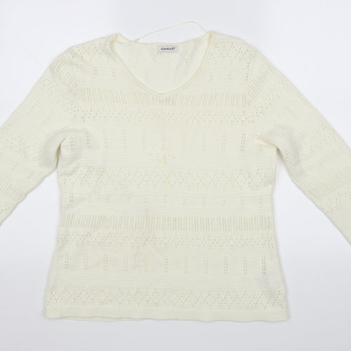 Damart Womens Ivory   Pullover Jumper Size 14