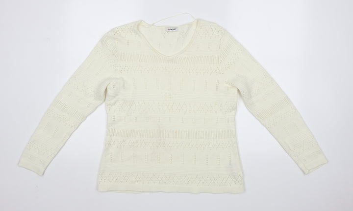Damart Womens Ivory   Pullover Jumper Size 14
