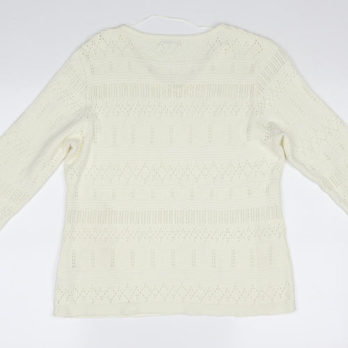 Damart Womens Ivory   Pullover Jumper Size 14