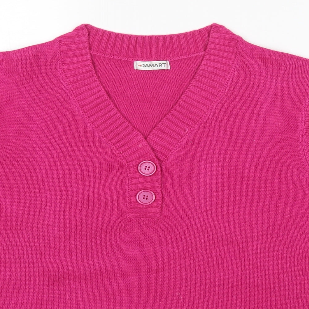 Damart Womens Pink   Pullover Jumper Size 18