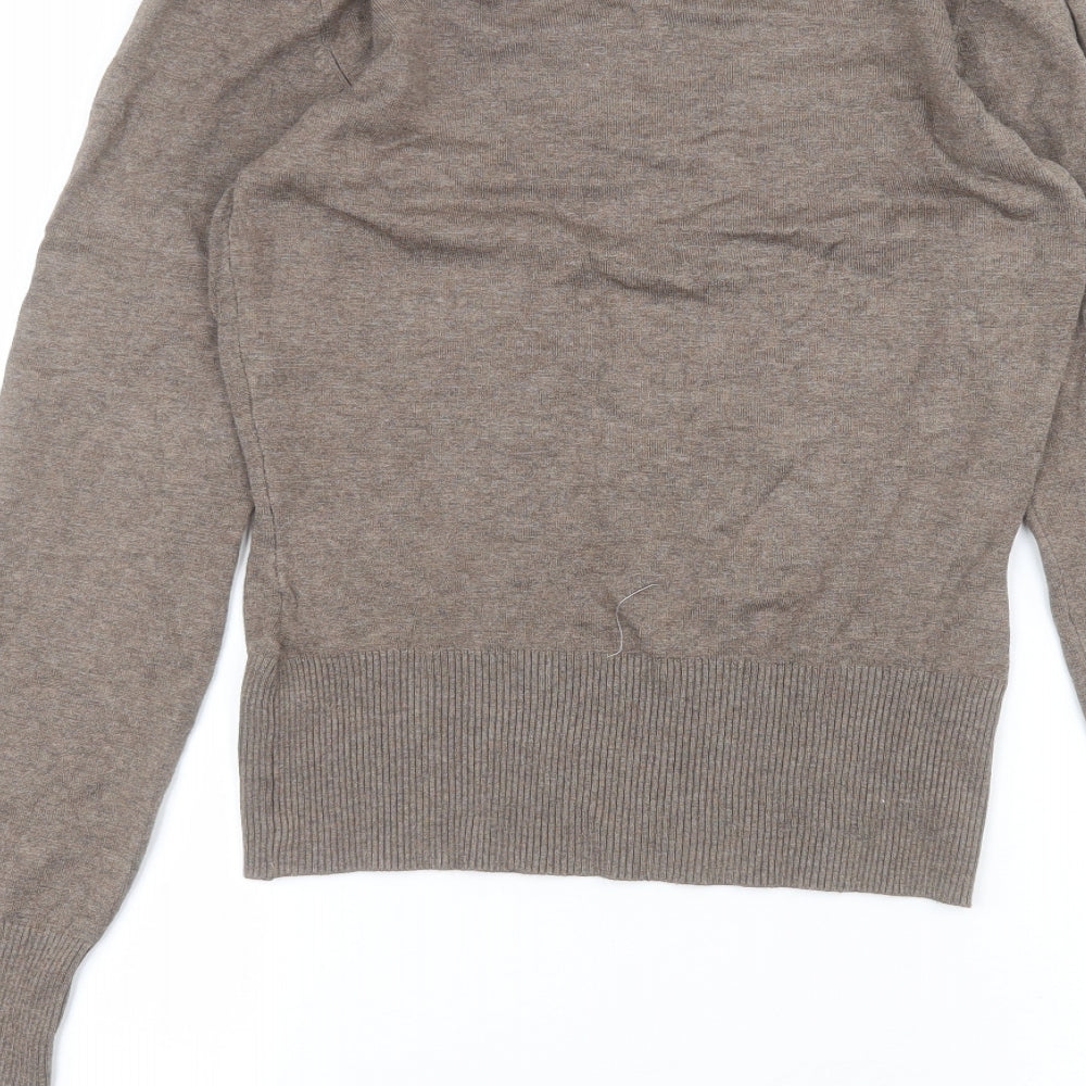 New Look Womens Brown   Basic T-Shirt Size 12