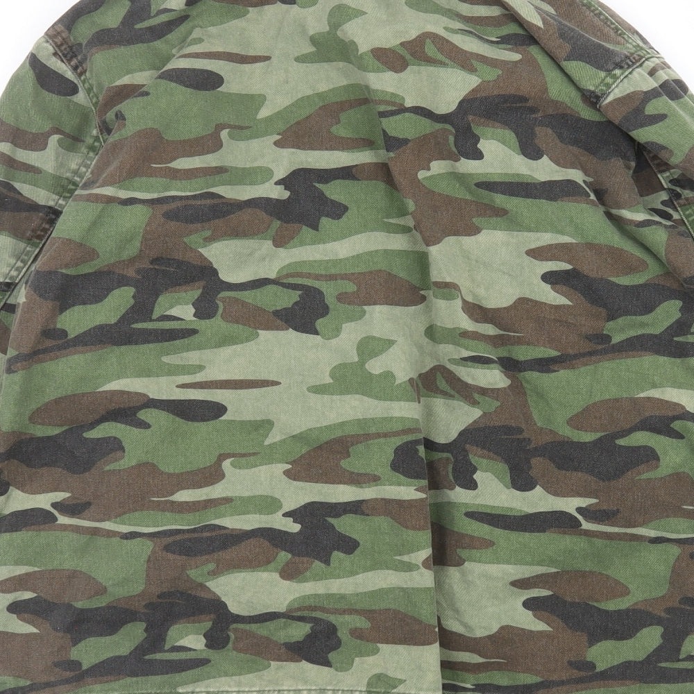 Boohoo Womens Green Camouflage  Jacket  Size 10