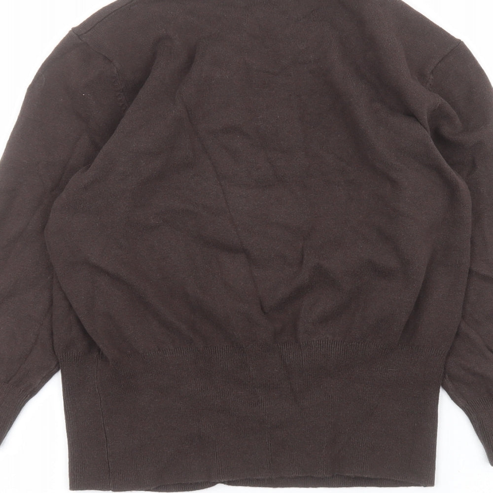 Debinhams Womens Brown   Cardigan Jumper Size 12