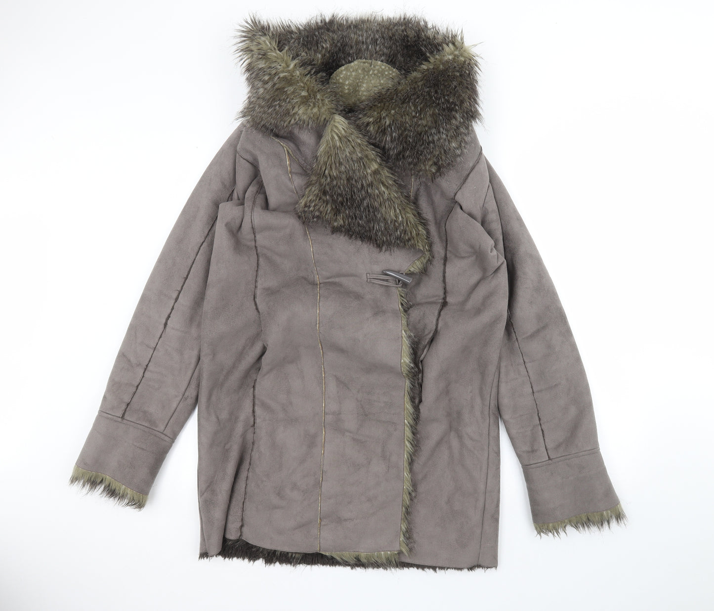 Joanna Hope Womens Grey   Jacket Coatigan Size 12