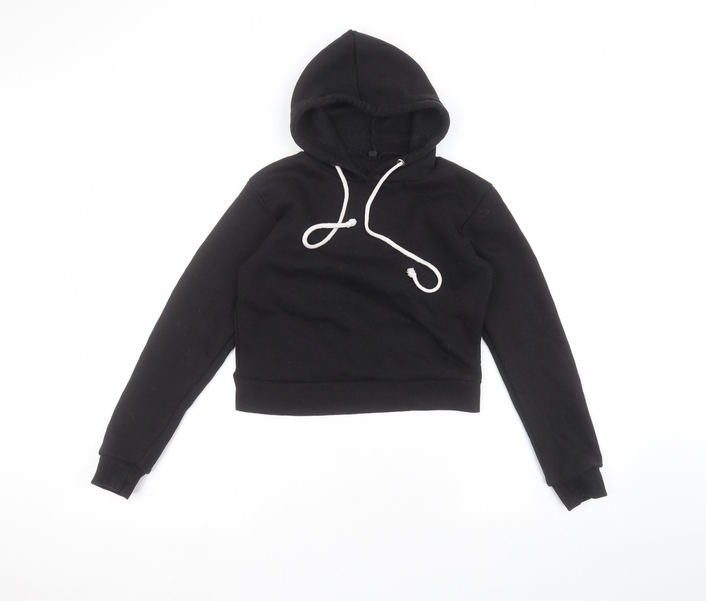 Preworn Girls Black   Pullover Hoodie Size S