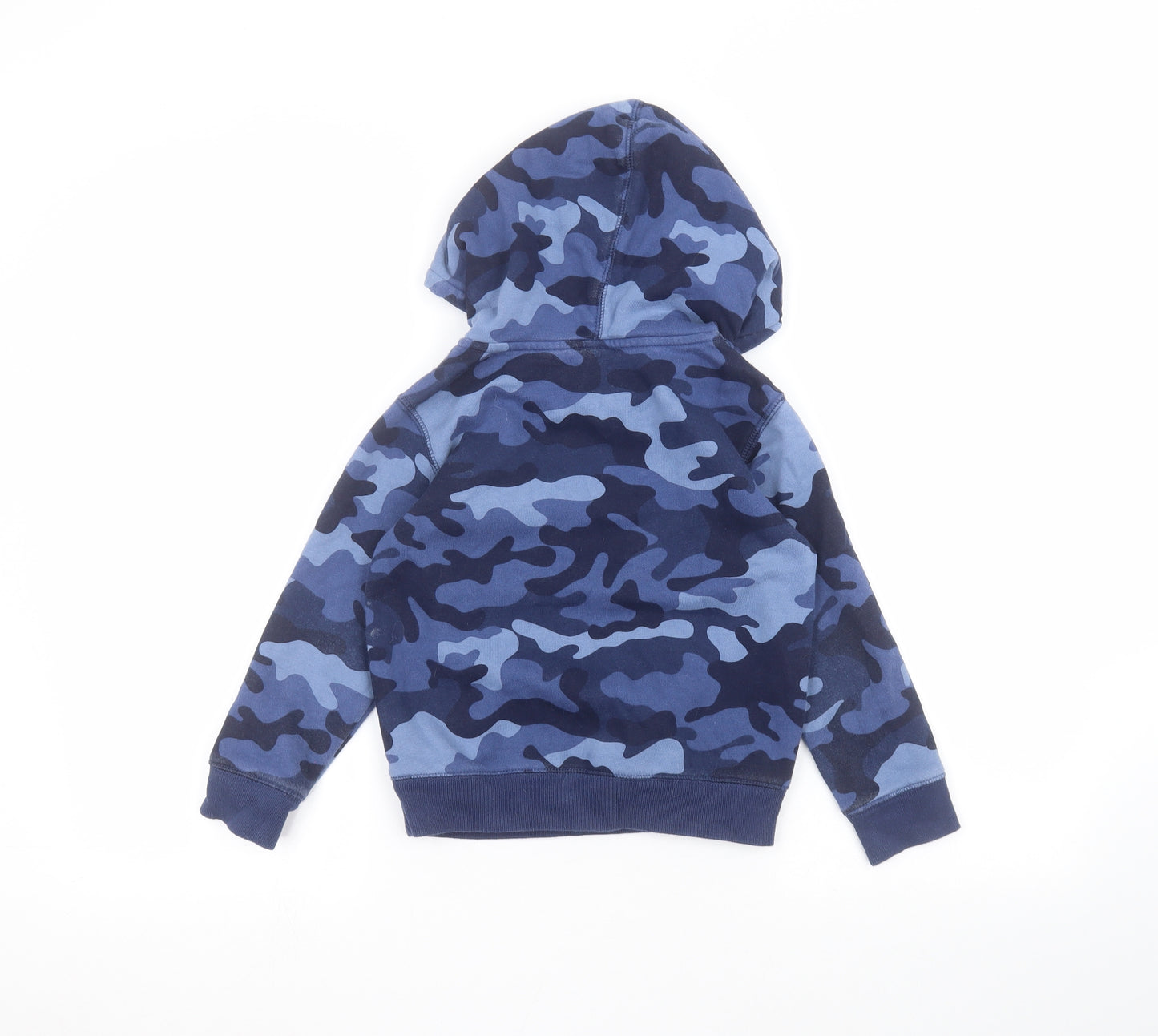 Gap Boys Blue Camouflage Rayon Pullover Hoodie Size 5 Years