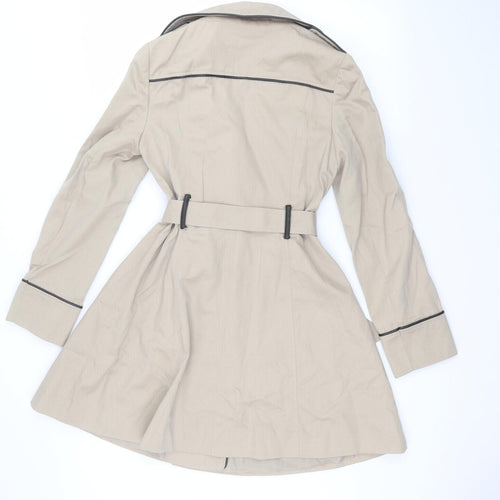 Atmosphere Womens Beige   Overcoat Coat Size 8