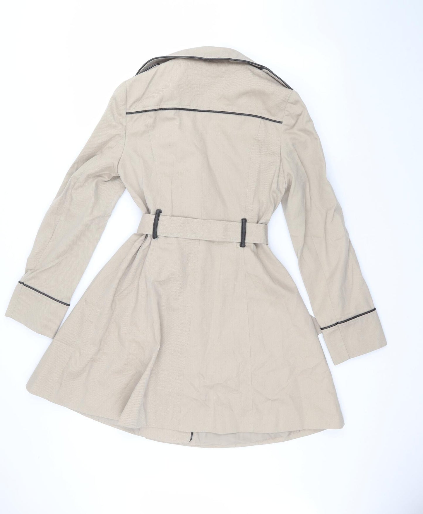 Atmosphere Womens Beige   Overcoat Coat Size 8