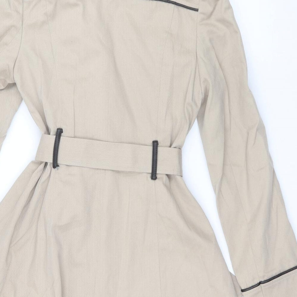 Atmosphere Womens Beige   Overcoat Coat Size 8
