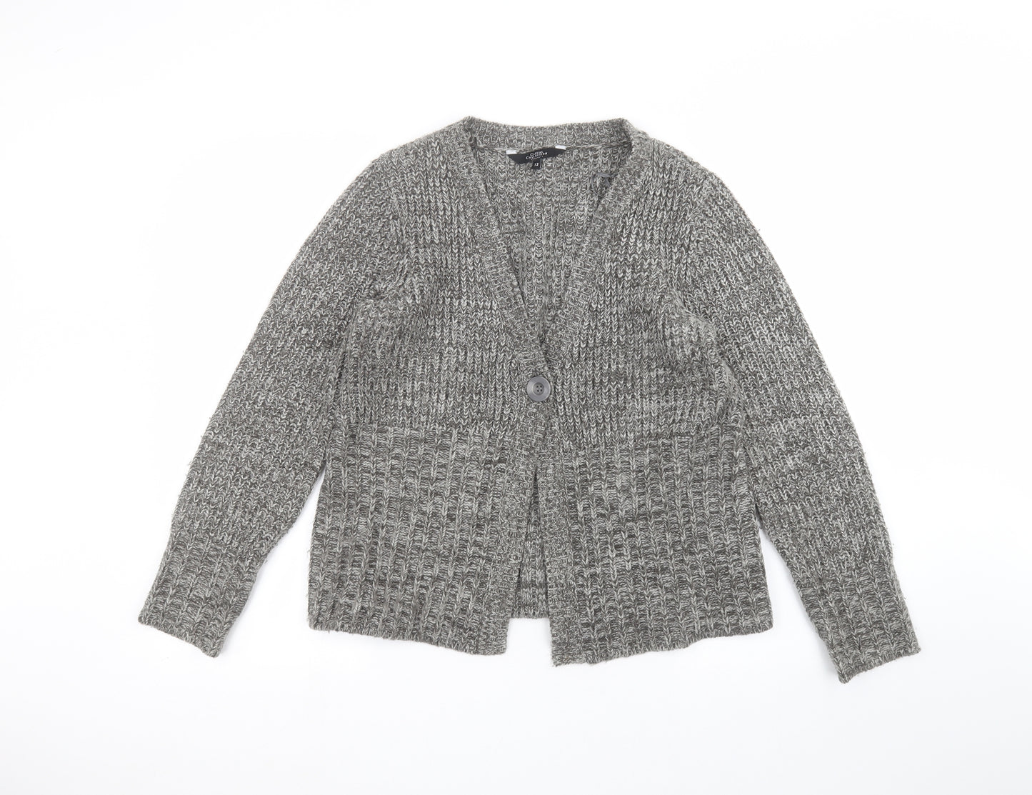Debinhams Womens Grey   Jacket Coatigan Size 12