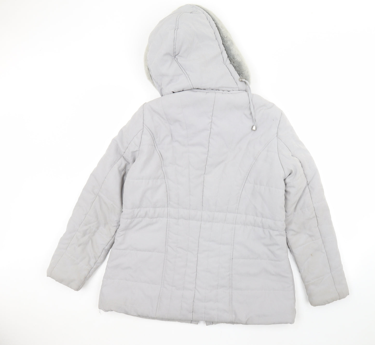 BHS Womens Grey   Parka Coat Size 12