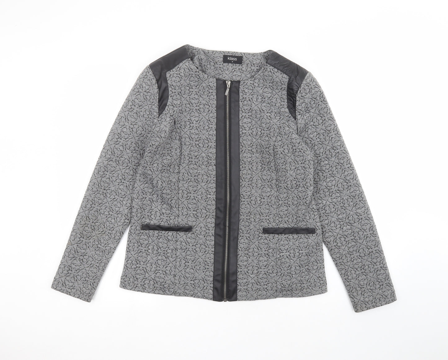 Klass Womens Grey   Jacket  Size 12