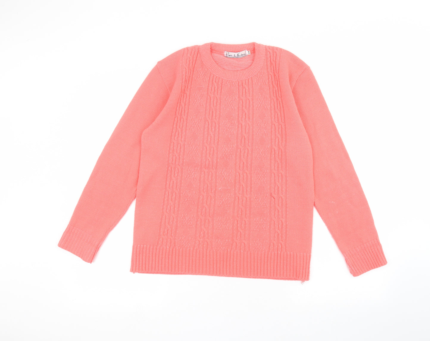 pure&natural Womens Pink   Pullover Jumper Size M