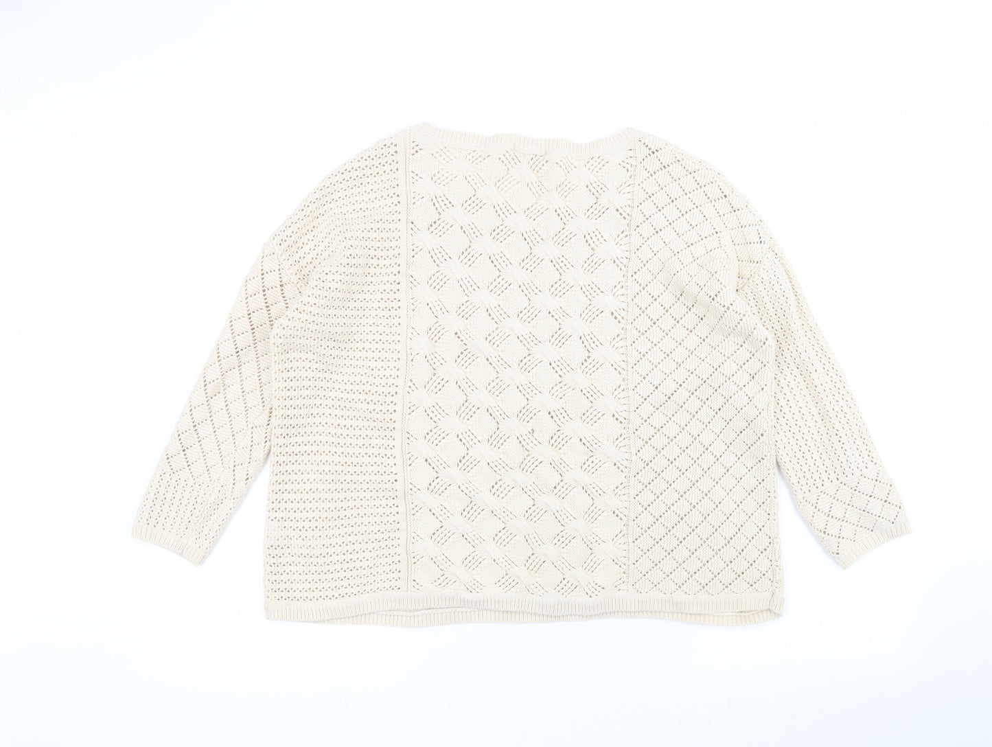 Monsoon Womens Beige   Pullover Jumper Size M