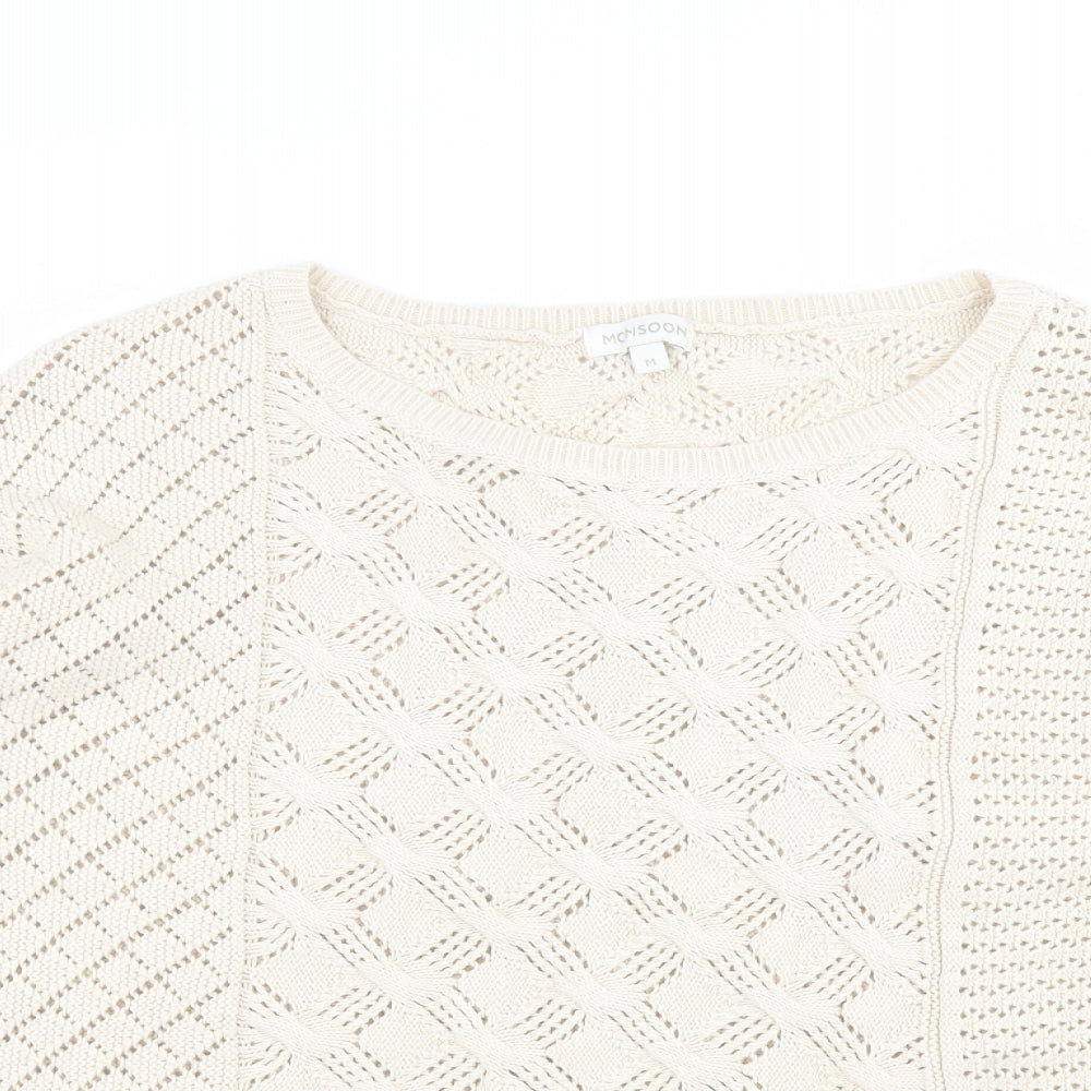 Monsoon Womens Beige   Pullover Jumper Size M