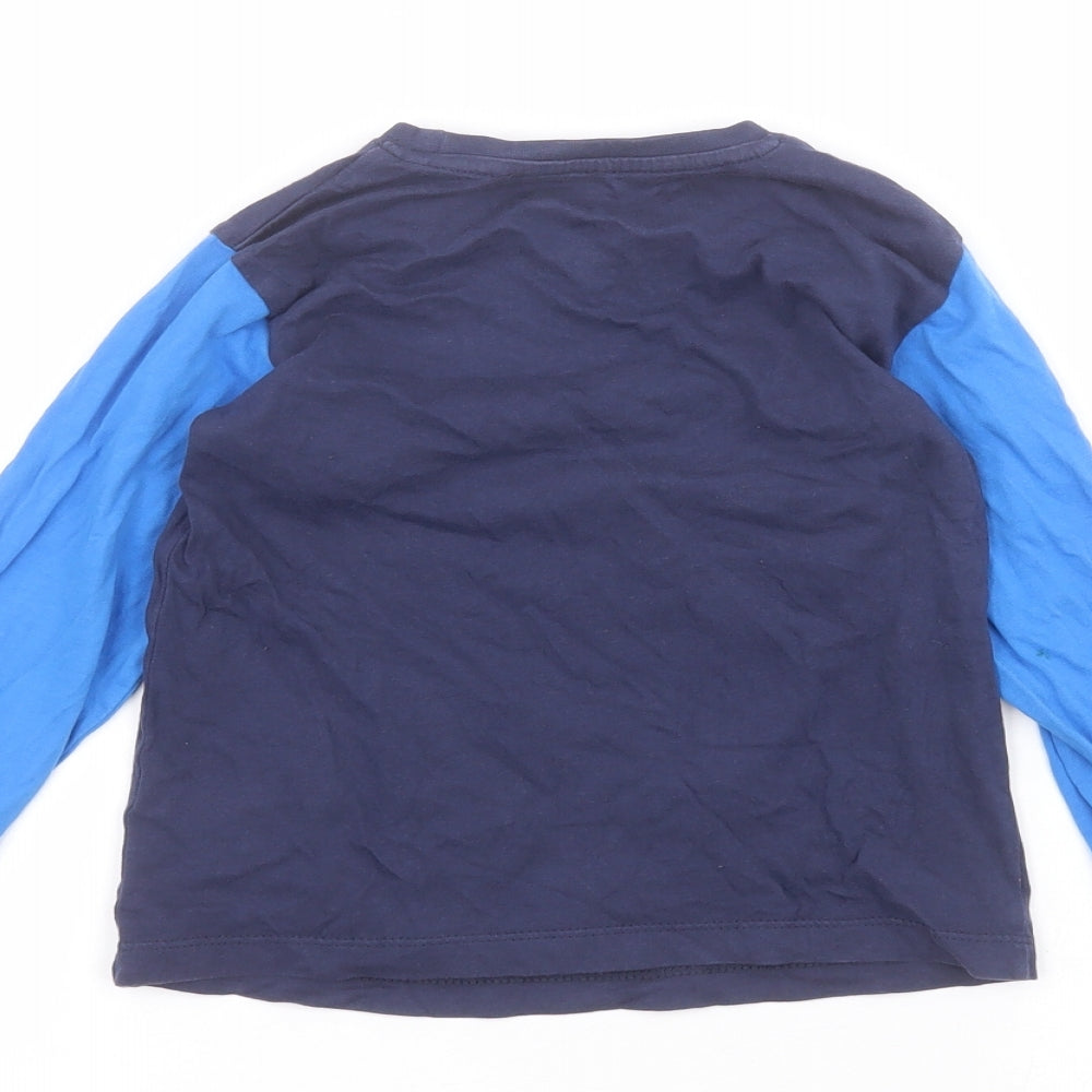 Matalan Boys Blue   Basic T-Shirt Size 3-4 Years