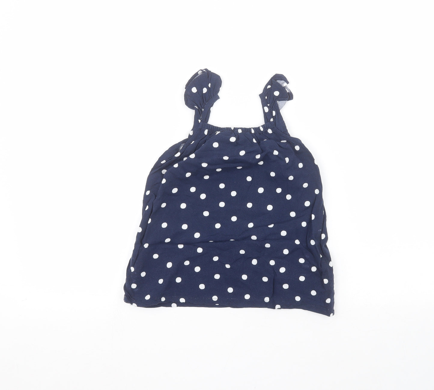 H&M Baby Blue Polka Dot  Basic Blouse Size 9-12 Months