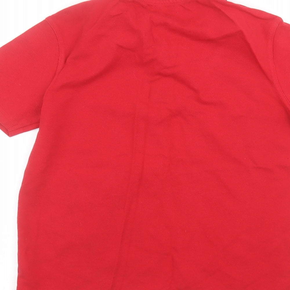 George Boys Red   Basic Polo Size 9-10 Years