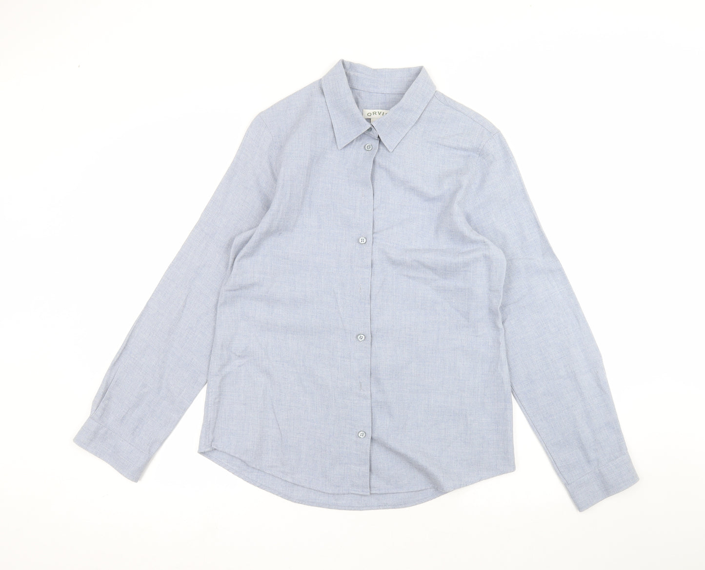 Orvis Mens Blue    Dress Shirt Size S