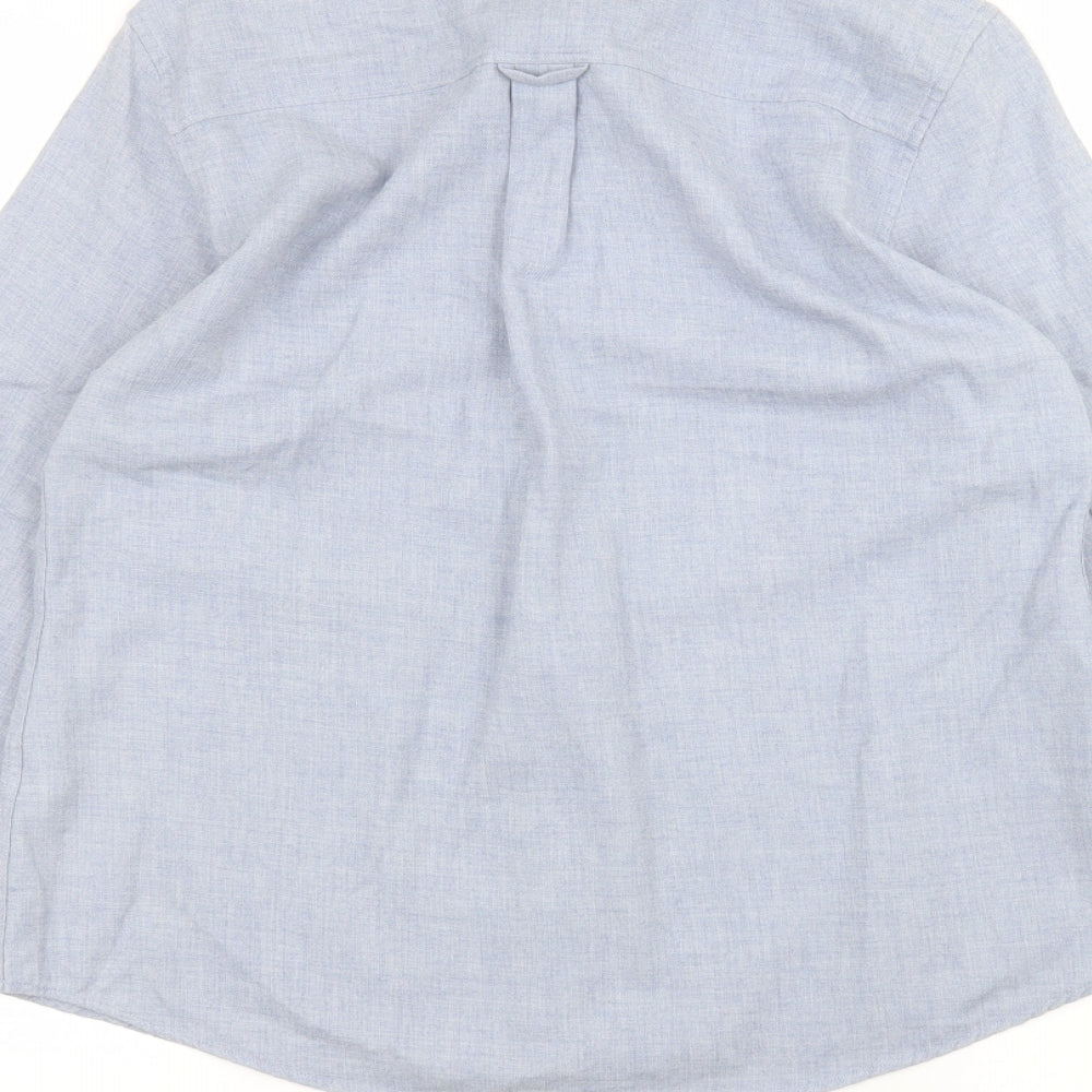 Orvis Mens Blue    Dress Shirt Size S