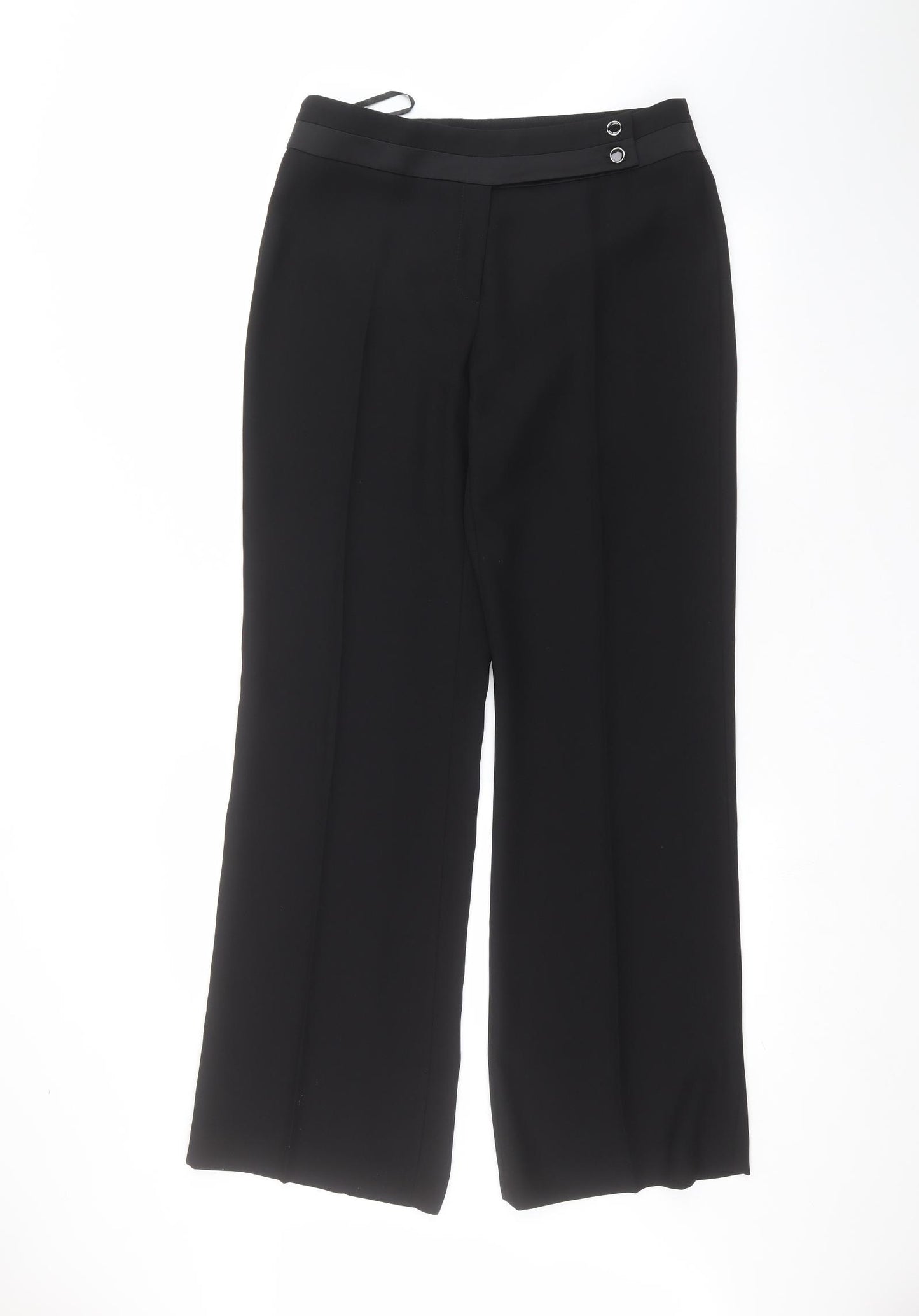 Laura Ashley Womens Black   Trousers  Size 10 L29 in