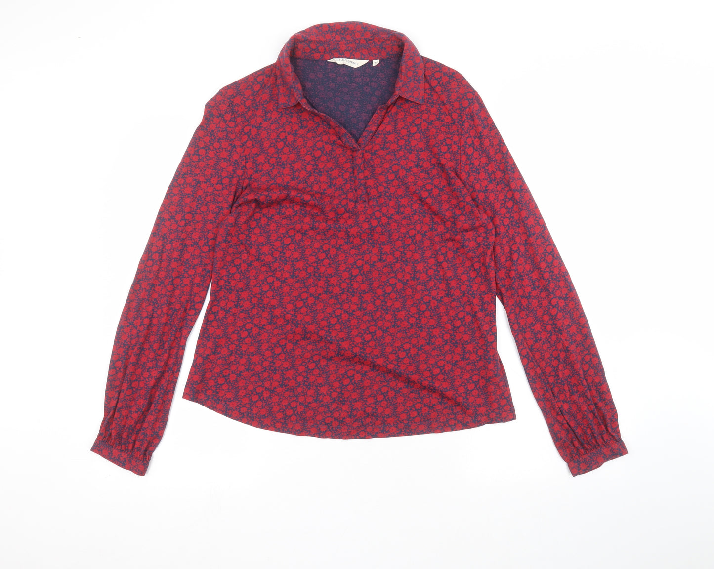 Seasalt Womens Red Floral  Basic T-Shirt Size 12
