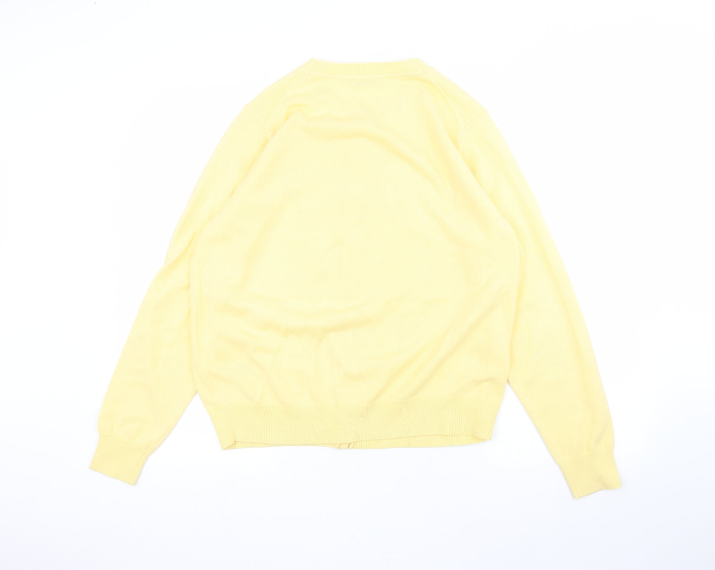 Marks and Spencer Womens Yellow   Cardigan Jumper Size 14