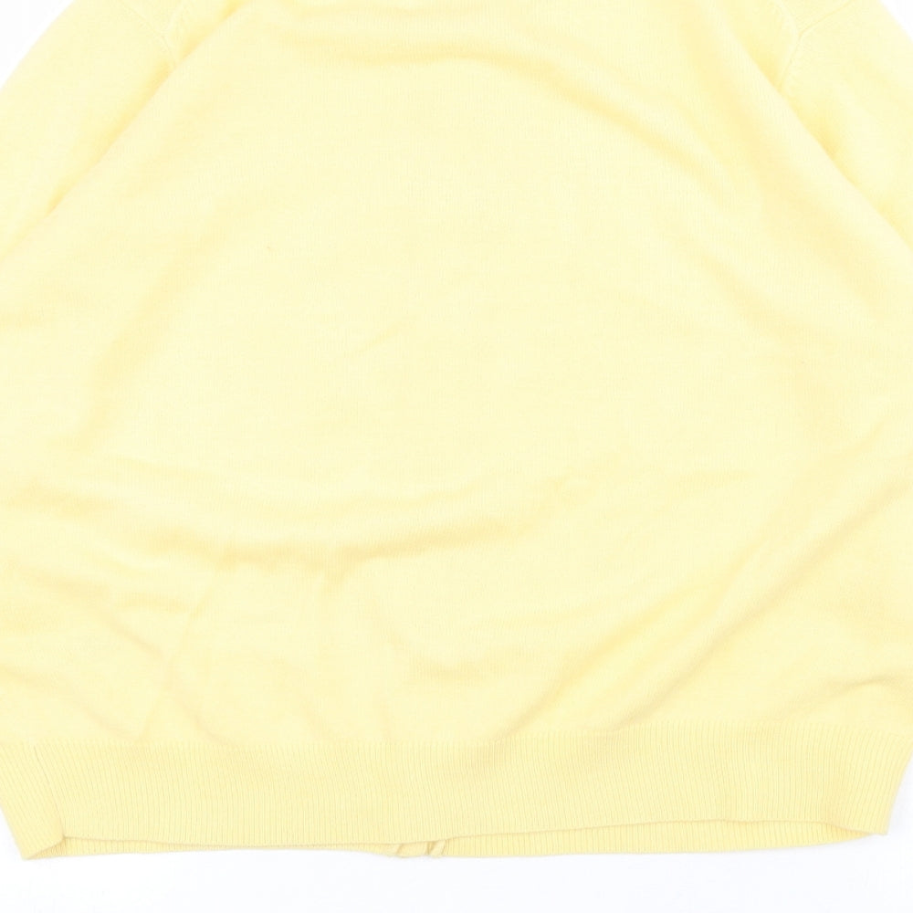 Marks and Spencer Womens Yellow   Cardigan Jumper Size 14