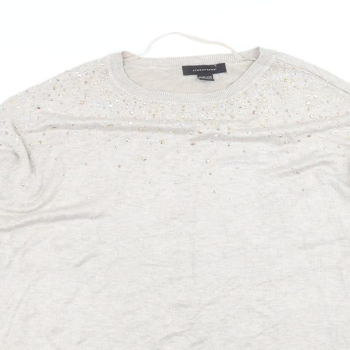 Atmosphere Womens Beige   Basic T-Shirt Size 14