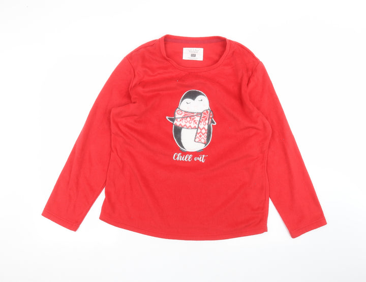 F&F Womens Red Pullover Jumper Size M