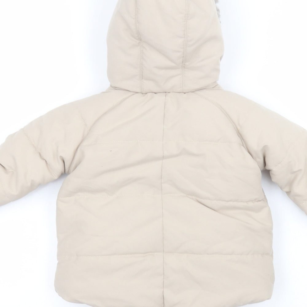 George Baby Beige   Parka Coat Size 12-18 Months