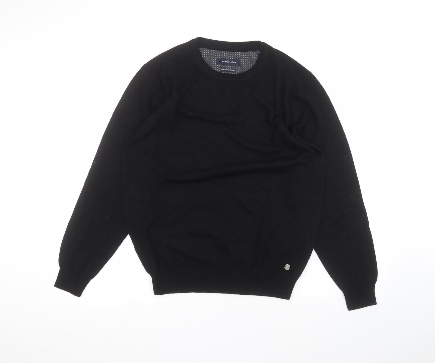 CASAMODA Mens Black   Pullover Jumper Size M