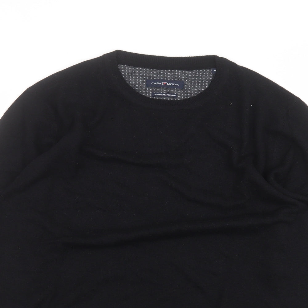 CASAMODA Mens Black   Pullover Jumper Size M