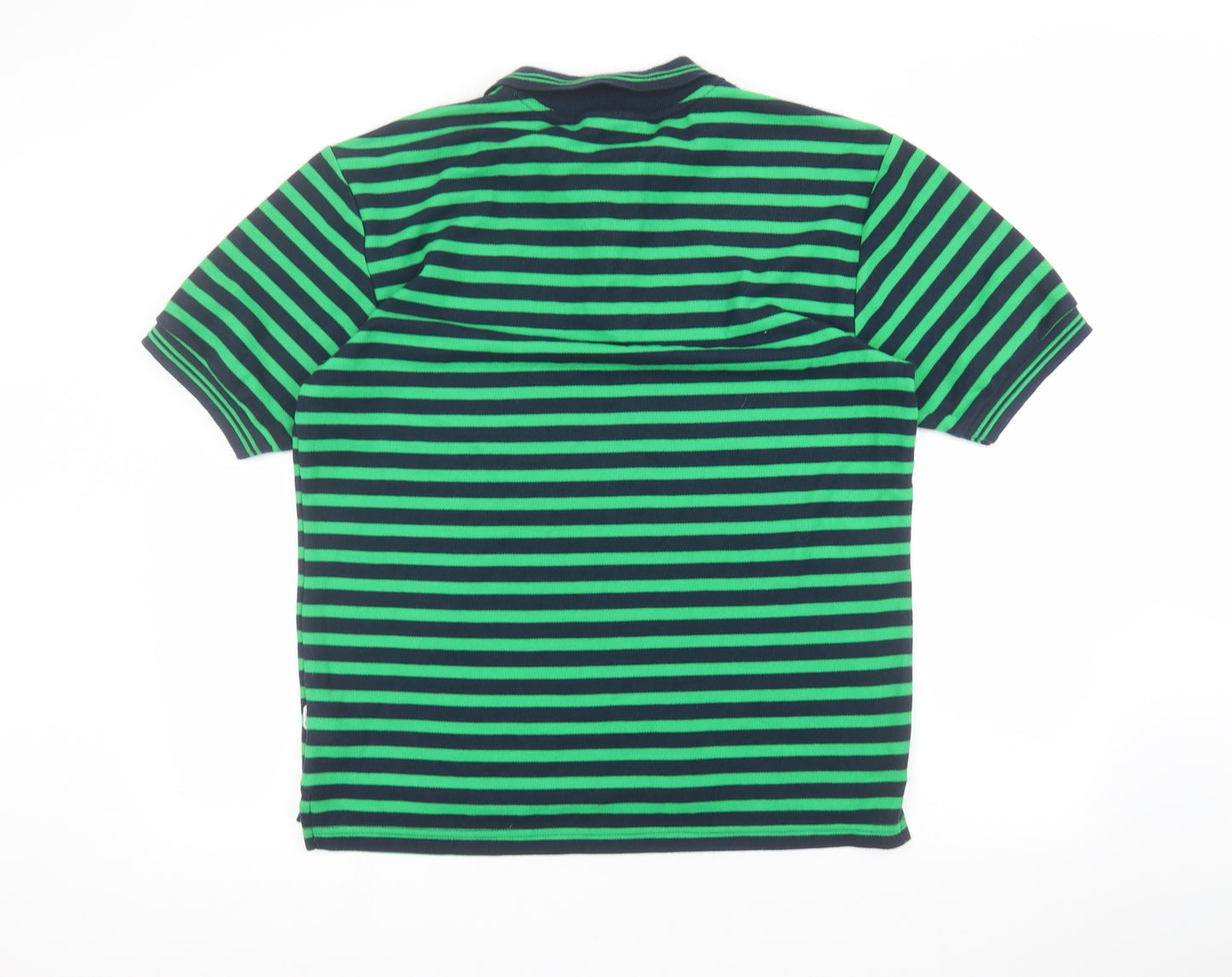 Lonsdale Mens Grey Striped   Polo Size L