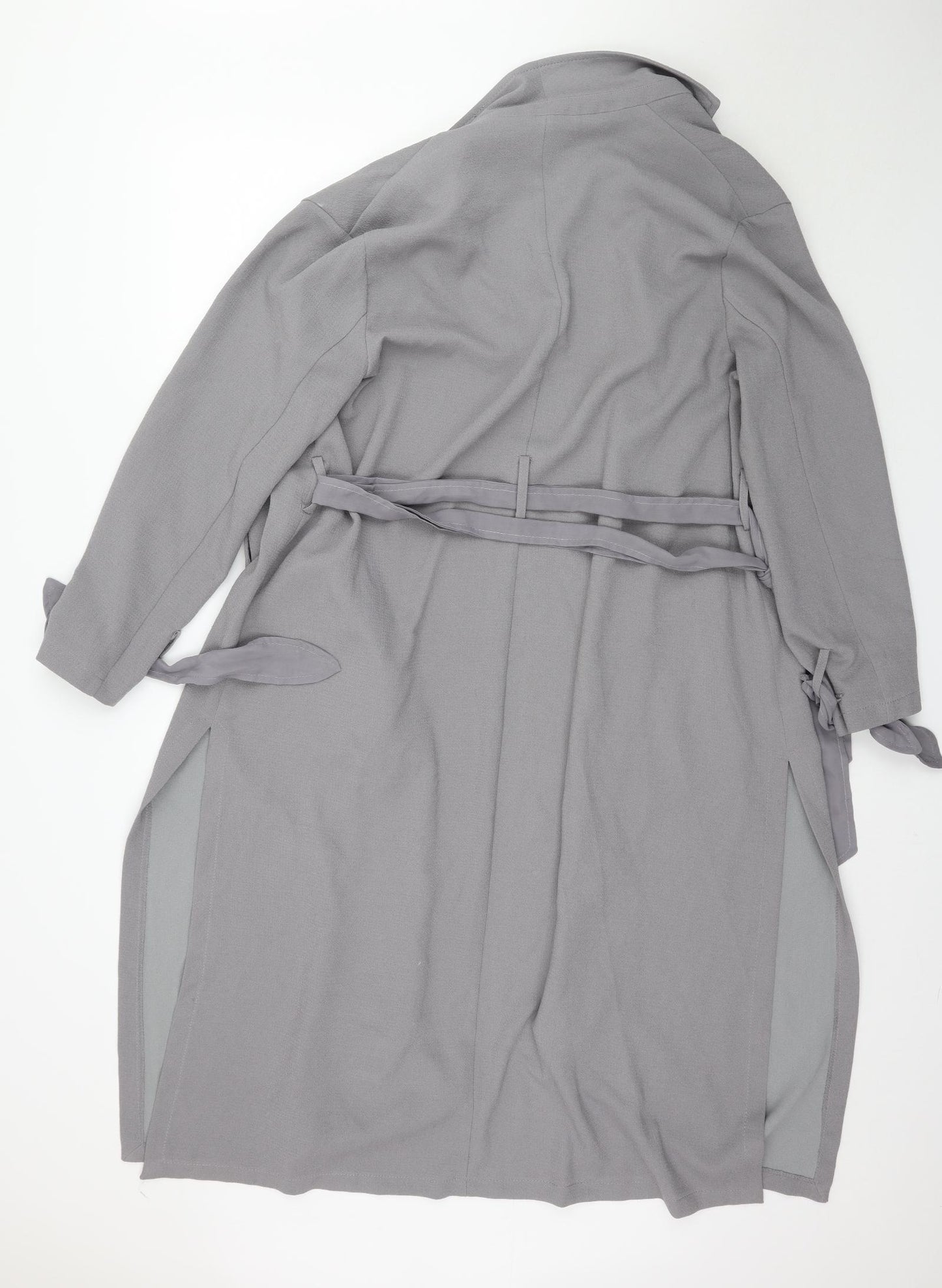 Atmosphere Womens Grey   Overcoat Coatigan Size 14