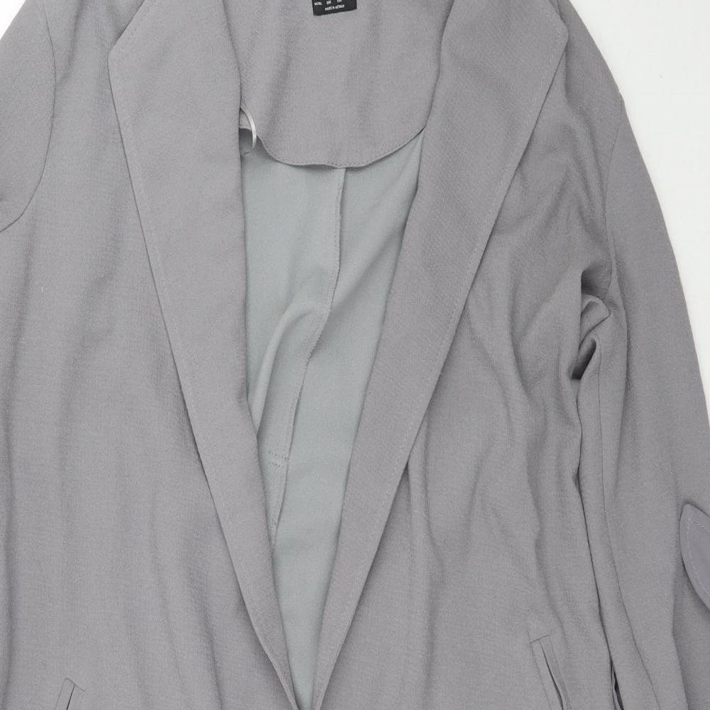 Atmosphere Womens Grey   Overcoat Coatigan Size 14