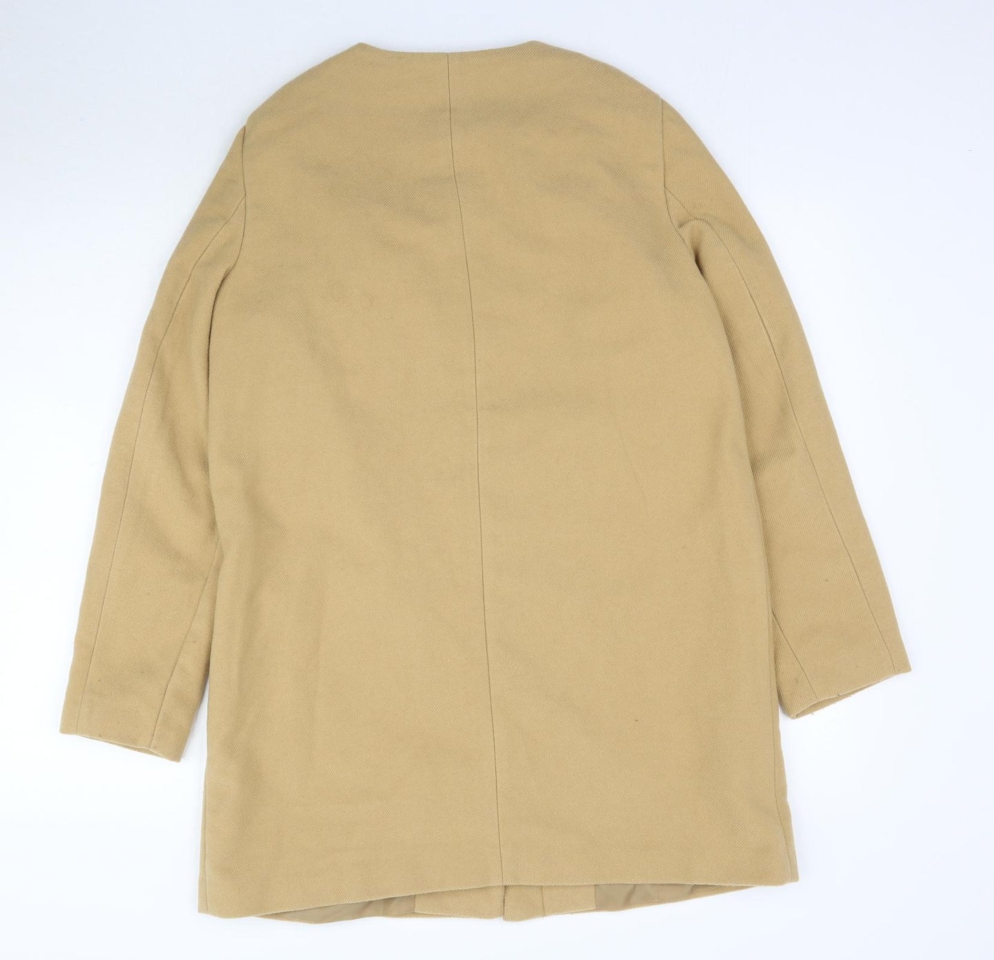 Dorothy Perkins Womens Beige   Overcoat Coat Size 12
