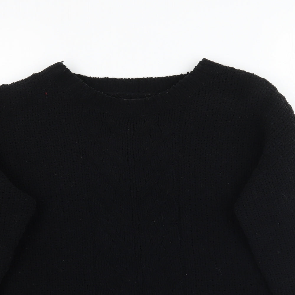 Primark Womens Black  Knit Pullover Jumper Size 2XS