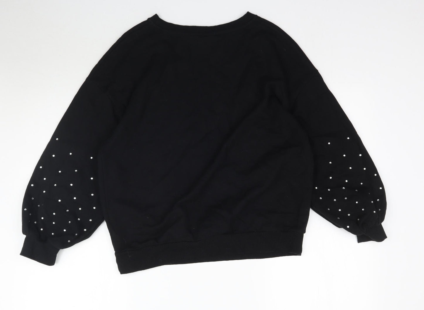 F&F Womens Black   Pullover Sweatshirt Size 8