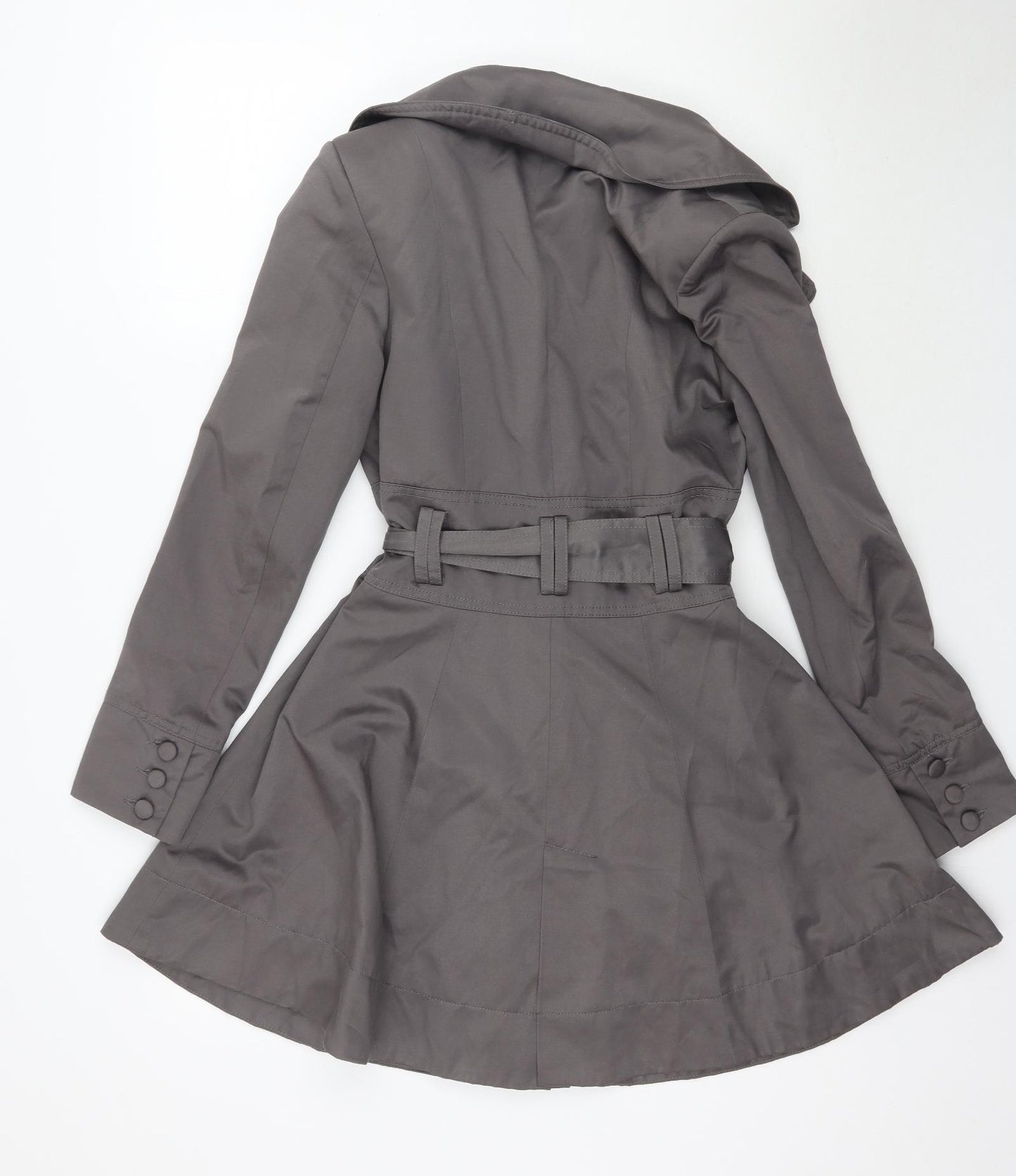 New Look Womens Grey   Overcoat Coat Size 10