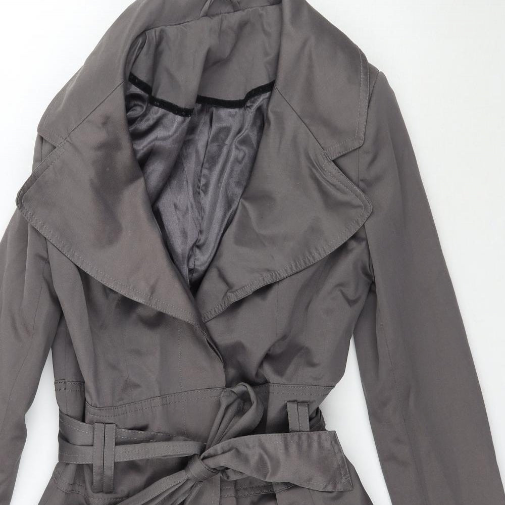 New Look Womens Grey   Overcoat Coat Size 10