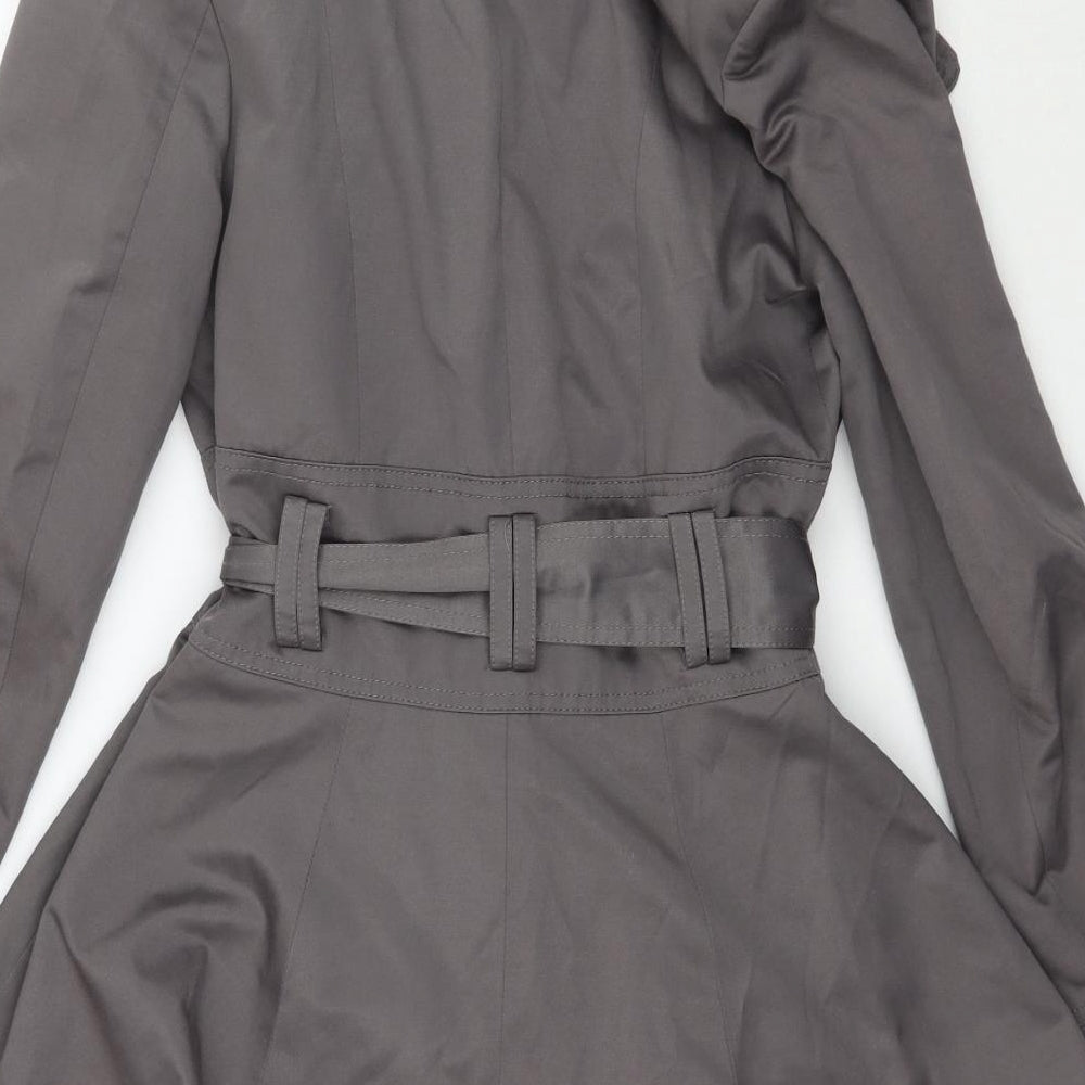 New Look Womens Grey   Overcoat Coat Size 10