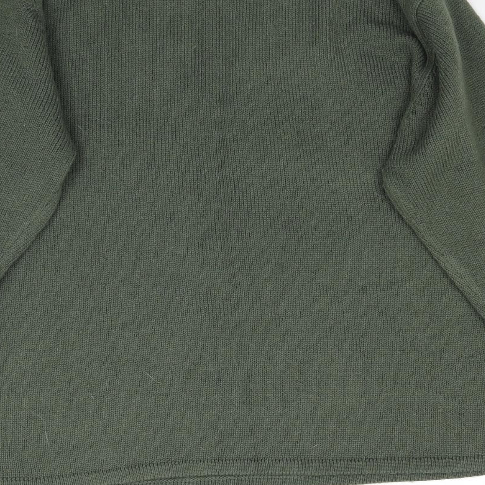 Daxon Womens Green  Knit Pullover Jumper Size 12