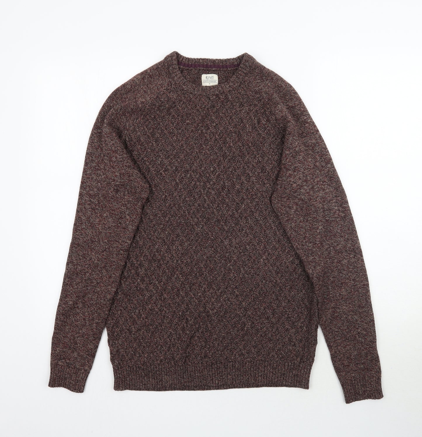 Matalan Mens Brown  Knit Pullover Jumper Size M