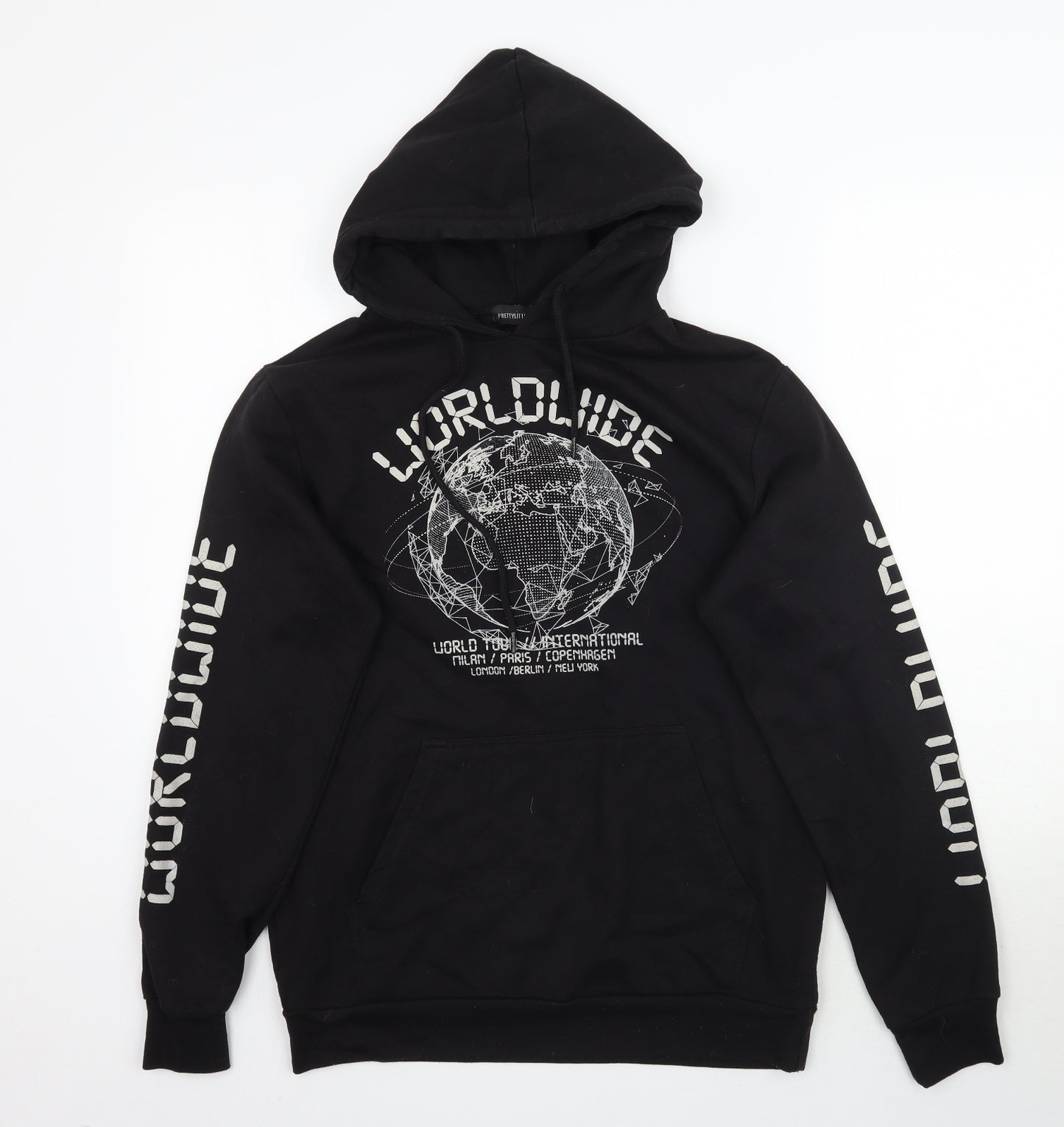 Pretty Little Thing Mens Black   Pullover Hoodie Size S  - Worldwide