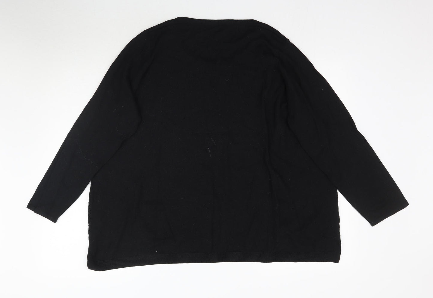 George Womens Black  Knit Pullover Jumper Size 24