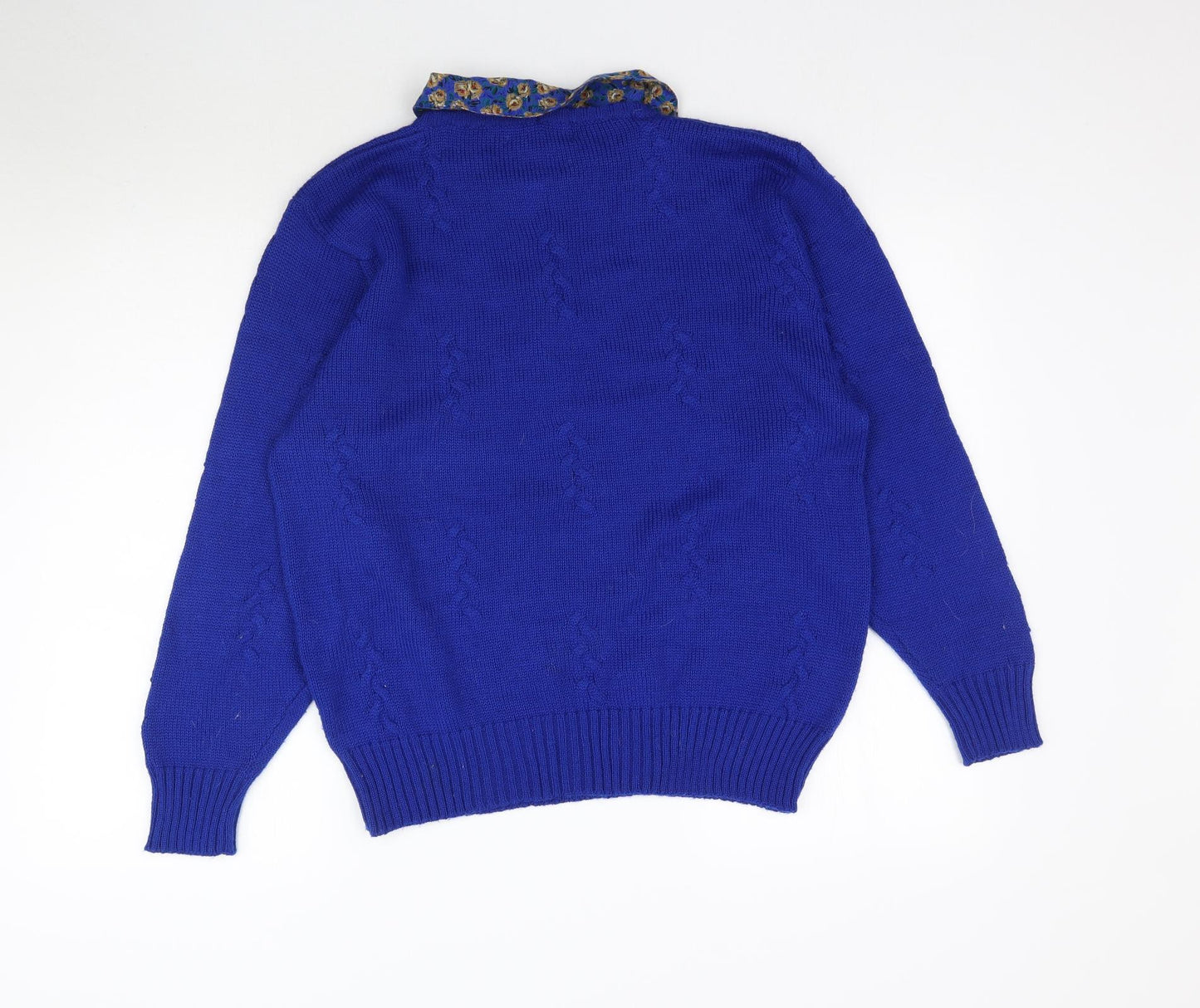 Eastex Womens Blue  Knit Pullover Jumper Size L